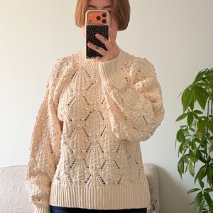 H&M Cream Knit Sweater
